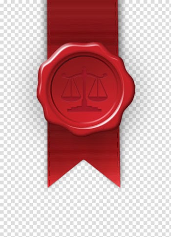 Round red balance scale graphic ribbon art, Sealing wax Rubber stamp Contract, harbor seal transparent background PNG clipart