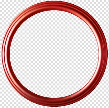 Round red frame sticker, Circle Red Disk Shape, Red circle transparent background PNG clipart