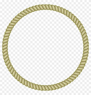 Round Rope Border 86dyt4 Clipart - Round Rope Vector Png