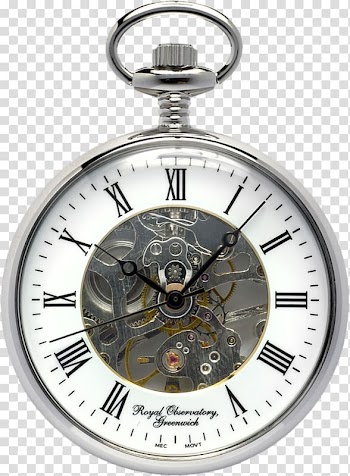 Round silver-colored pocket watch reading at 10:07, Pocket watch Clock Seiko Lumibrite, Vintage pocket watch transparent background PNG clipart