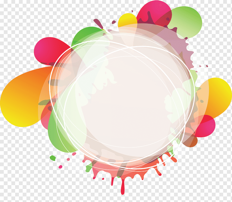 round splattered color illustration, Circle, Fashion colorful background and circle, color Splash, fashion Girl, color Pencil png