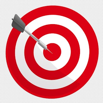 Round Target PNG Image with Transparent Background