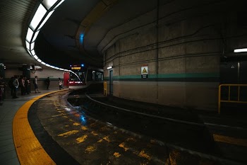Round Underground Streetcar Stop