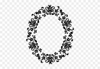 Round Vintage Vector Png - Oval Border Png