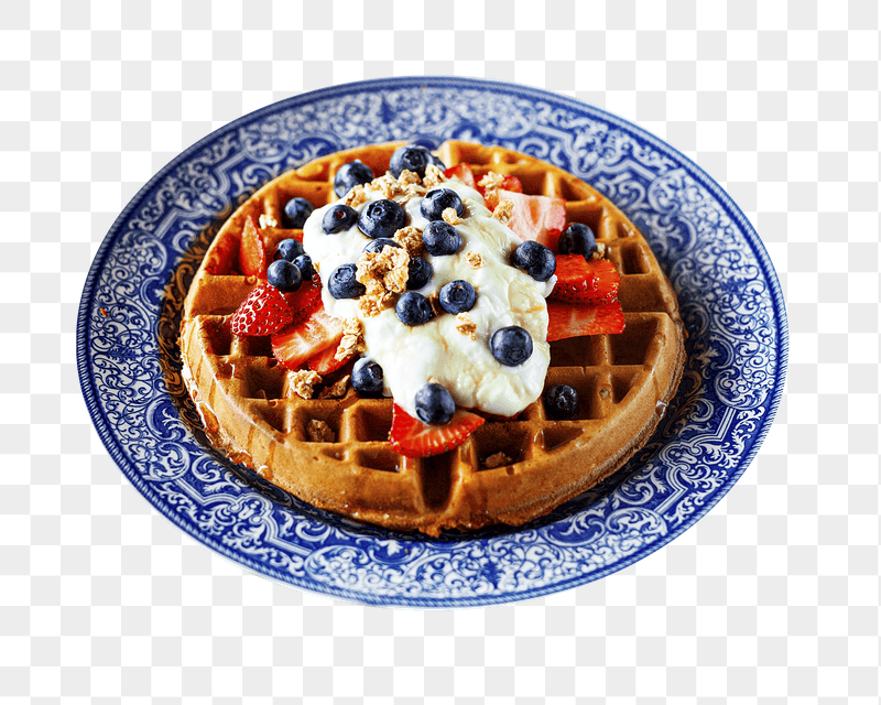 Round waffles png sticker, transparent | Free PNG - rawpixel