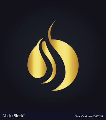  					Round wave gold logo vector image														