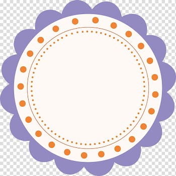 Round white and purple frame, Mickey Mouse Party Drawing , purple floral border creative design diagram transparent background PNG clipart