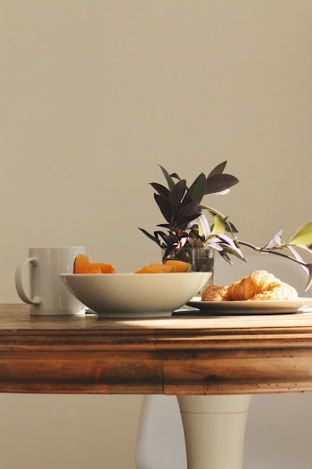 Round White Ceramic Bowl