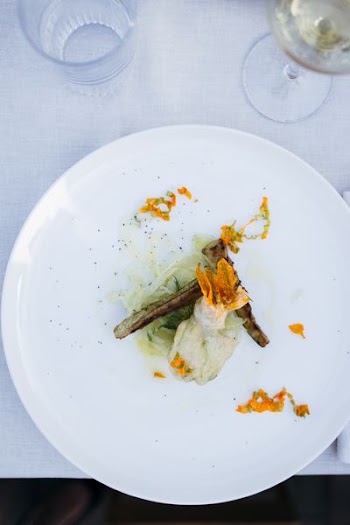 round white ceramic plate