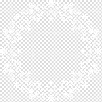 Round white floral wreath , Pearl Icon, White lace frame transparent background PNG clipart