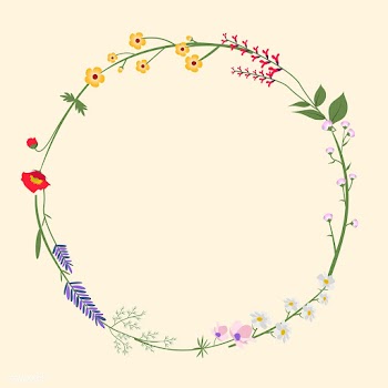 Round Wild Flower Vector Illustration | Free stock vector - 4294