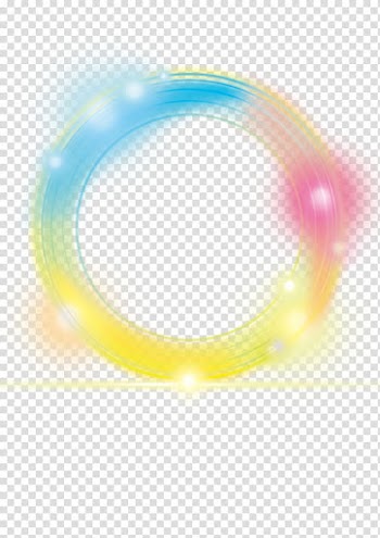 Round yellow and red light framed , Light Circle Glare, Ring transparent background PNG clipart