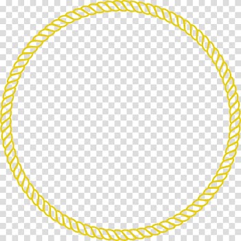 Round yellow frame, Rope Circle , Transparaent Lasso transparent background PNG clipart