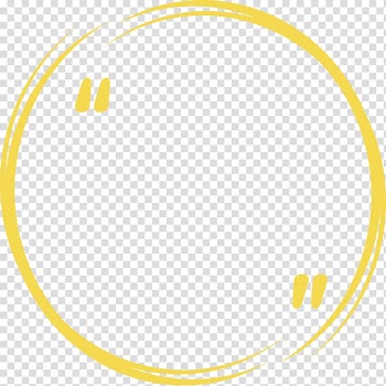 Round yellow illustration, Ink , Yellow Brush Line Header Box transparent background PNG clipart