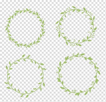 Round yellow leaves decors, Sticker Wedding Gift Wall decal, Garland lace hand-painted border transparent background PNG clipart