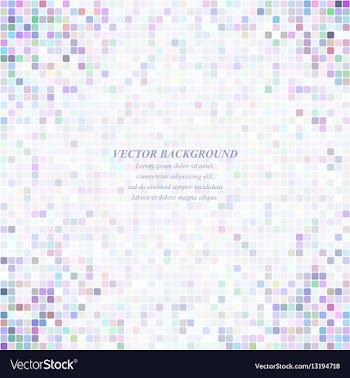 Rounded square mosaic pattern background design vector image