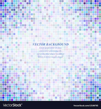 Rounded square mosaic pattern background design vector image