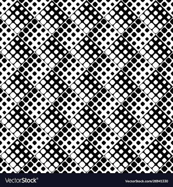 Rounded square pattern background - monochrome vector image