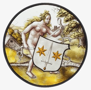 Roundel with Nude Woman Supporting | Free Photo - rawpixel