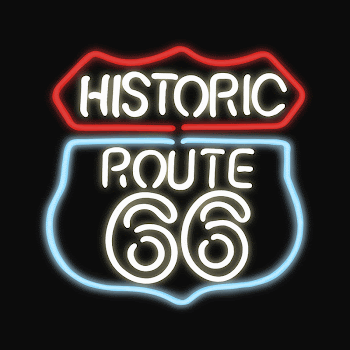 Route 66 neon sign collage | Free PSD - rawpixel