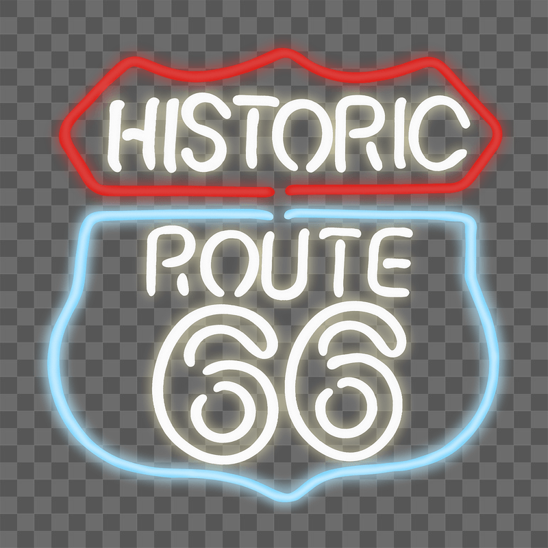 Route 66 sign png sticker, | Free PNG - rawpixel