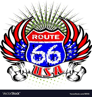 Route 66 vector image