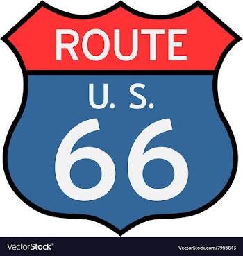 Route 66 vector image