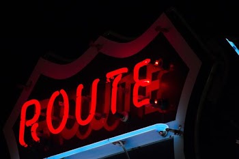 Route neon signage