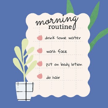 Routine checklist Instagram post template, | Free Vector Template - rawpixel