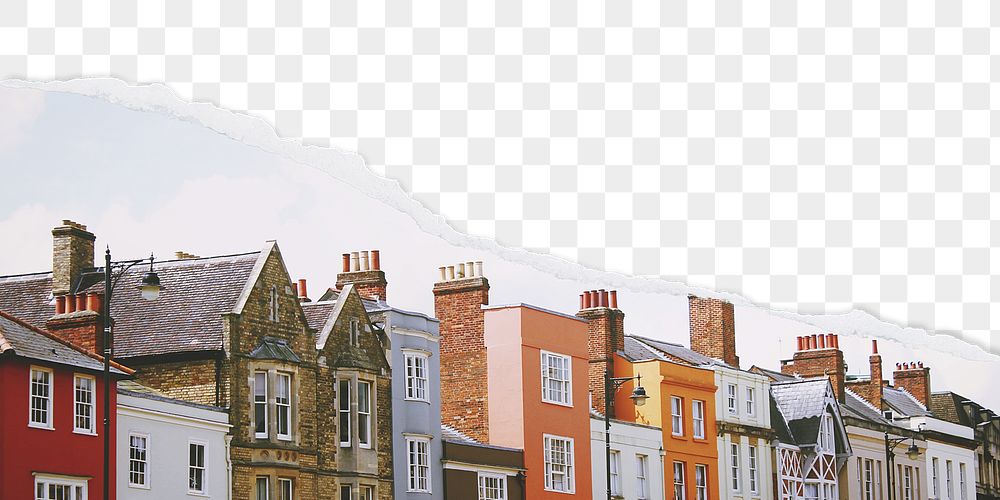 Rowhouse border png, ripped paper, | Free PNG - rawpixel