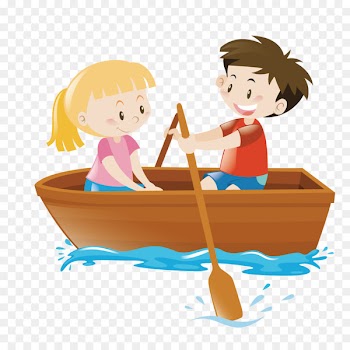 Rowing Boat Clip art - Vector Rowing Lake 