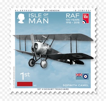 Royal Air Force Boeing Chinook Mail Postage Stamps Isle of Man Post Office - 100 years 