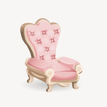 Royal armchair collage element, furniture | Free PSD - rawpixel