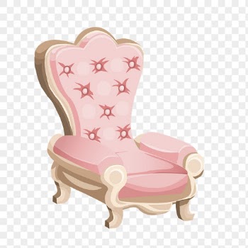 Royal armchair png sticker, pink | Free PNG - rawpixel