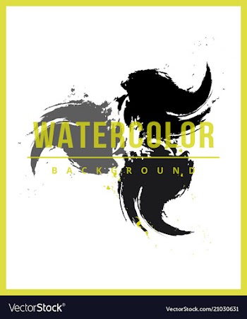 Royal banner with watercolor splashes vector image