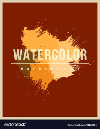 Royal banner with watercolor splashes vector image