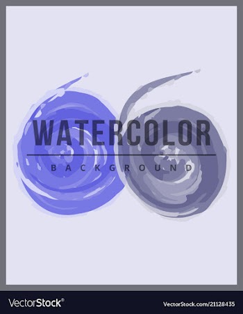 Royal banner with watercolor splashes vector image