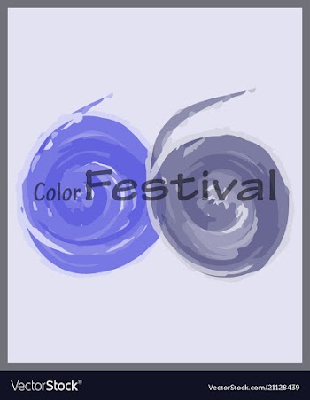 Royal banner with watercolor splashes vector image
