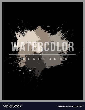 Royal banner with watercolor splashes vector image