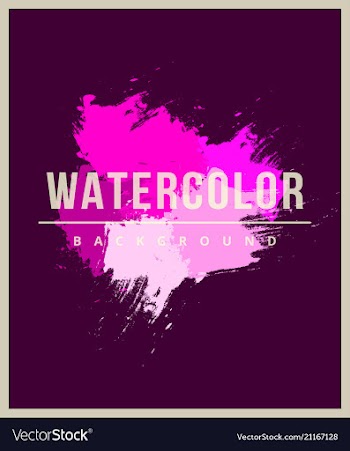 Royal banner with watercolor splashes vector image