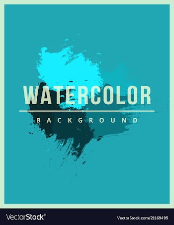Royal banner with watercolor splashes vector image