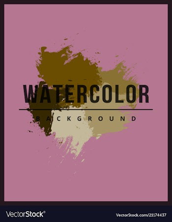 Royal banner with watercolor splashes vector image