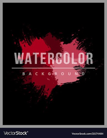 Royal banner with watercolor splashes vector image