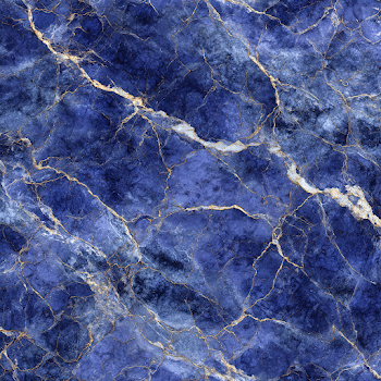 Royal Blue Marble Texture with Gold Veins