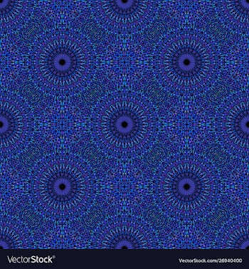 Royal blue stone mandala pattern design background vector image