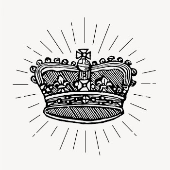 Royal crown drawing, vintage accessory | Free Photo Illustration - rawpixel