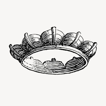 Royal crown hand drawn clipart, | Free Vector Illustration - rawpixel