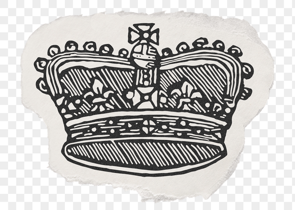 Royal crown png sticker, ripped | Free PNG Illustration - rawpixel