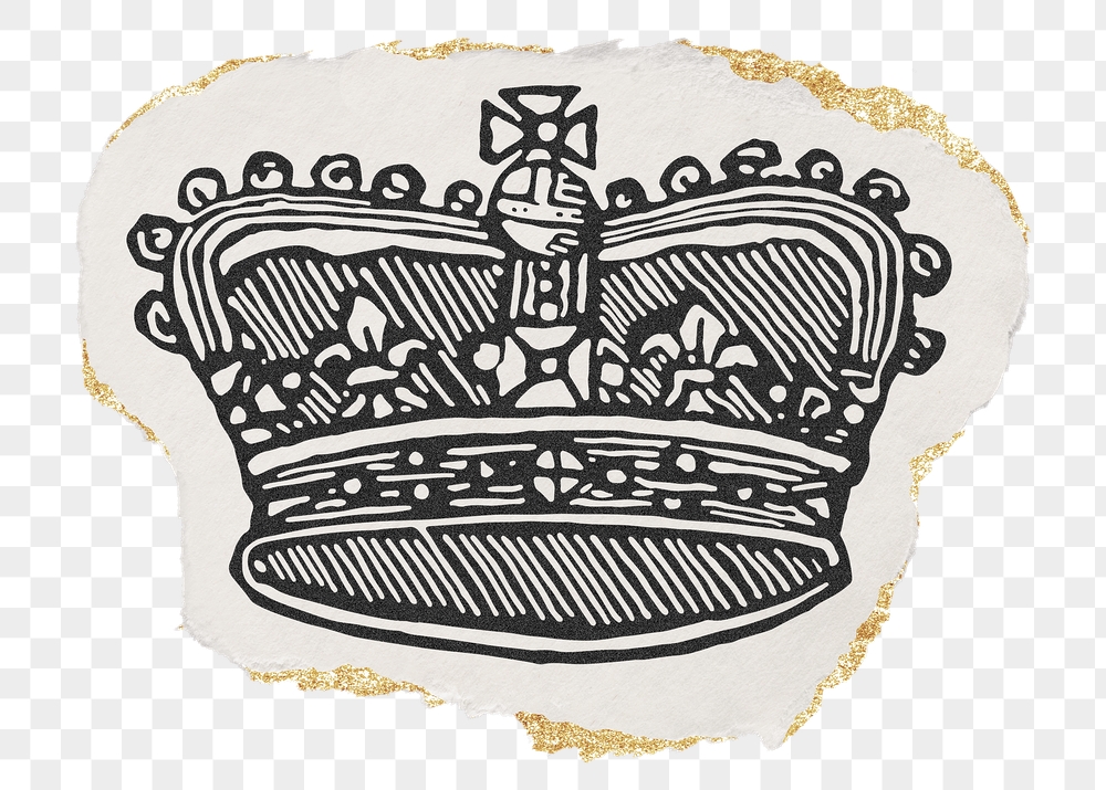 Royal crown png sticker, ripped | Free PNG Illustration - rawpixel