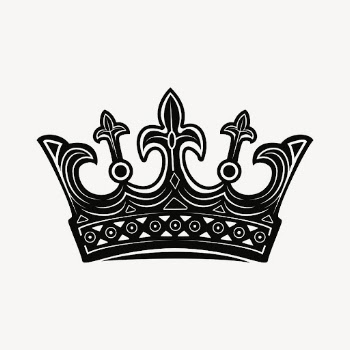 Royal crown sticker, object illustration | Free PSD - rawpixel